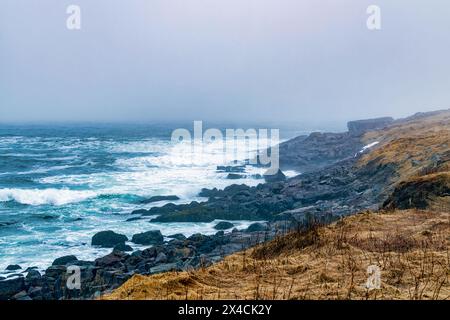 Stormy seas - Allan's Island, Newfoundland - various Stock Photo - Alamy