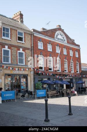 Views of Wantage town centre in Oxfordshire in the United Kingdom Stock Photo