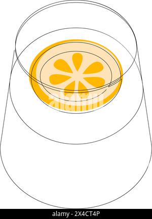 Continuous one line drawing. Lemon lime fruits. Vector illustration ...