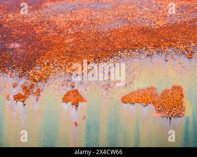 USA, Washington State, Palouse. Close-up of old trucks in the Palouse. Stock Photo