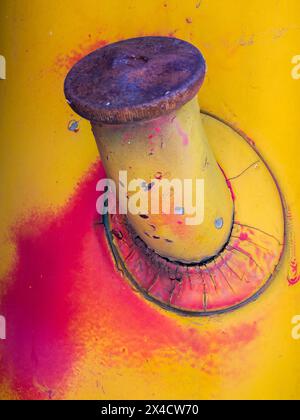 USA, Washington State, Palouse. Close-up of old trucks in the Palouse. Stock Photo