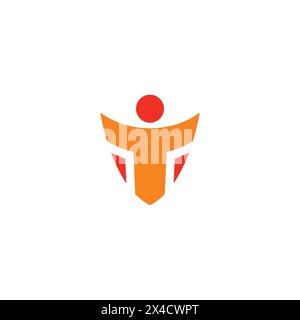 T People Logo Simple and Design. T Icon Stock Vector
