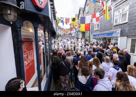Obby Oss day 2024, Padstow Cornwall Stock Photo