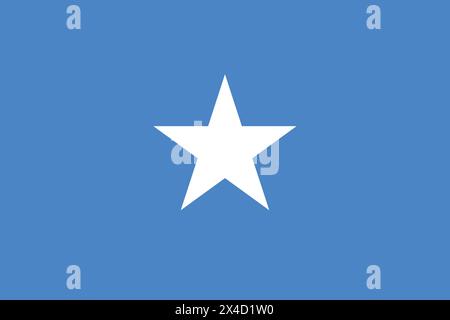 National Flag of Somalia, Somalia sign, Somalia Flag Stock Vector