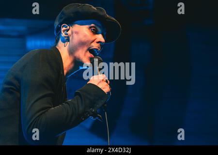 Copenhagen, Denmark. 30th, April 2024. The Finnish singer and musician Ville Valo performs a live concert during at Amager Bio in Copenhagen. (Photo credit: Gonzales Photo - Nikolaj Bransholm). Stock Photo