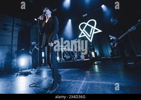 Copenhagen, Denmark. 30th, April 2024. The Finnish singer and musician Ville Valo performs a live concert during at Amager Bio in Copenhagen. (Photo credit: Gonzales Photo - Nikolaj Bransholm). Stock Photo