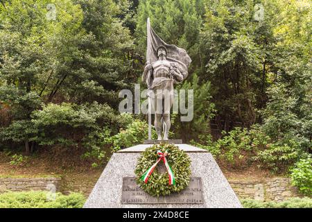 Monument to the Fallen in the memorial park in Cannobio, Verbania, Piedmont, Italy Stock Photo