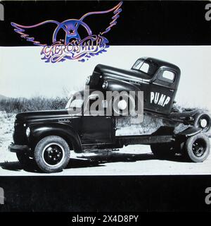 AEROSMITH PUMP  - Vintage vinyl record cover Stock Photo