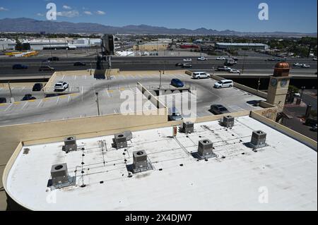 Roof top air conditioning units in Nevada. Stock Photo