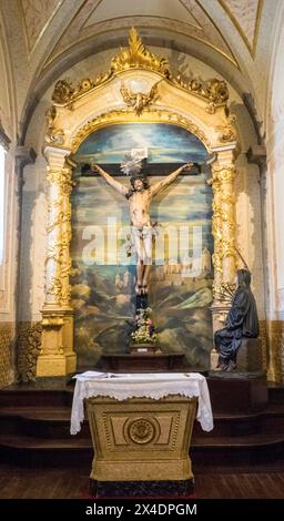 Interior of Sanctuary of Bom Jesus do Monte, a Portuguese Catholic shrine in Tenoes. Stock Photo