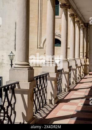 The hallway of the Faculty of Law in Coimbra University. Stock Photo