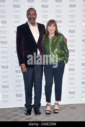 Sir Lenny Henry and Lisa Makin at the National Theatre's Up Next Gala, National Theatre, South Bank, on Wednesday 01 May 2024 in London, England, UK. CAP/CAN ©CAN/Capital Pictures Stock Photo