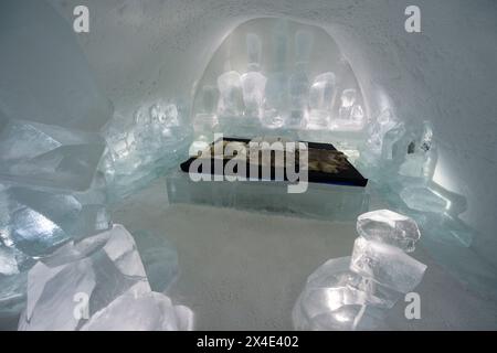 Ice Hotel, Jukkasjarvi, Sweden. Stock Photo