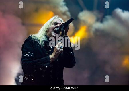 LONDON, ENGLAND: Uriah Heep and Saxon support Judas Priest at Wembley ...