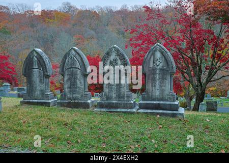 USA, Sleepy Hollow. Sleepy Hollow Cemetery. (PR) Stock Photo