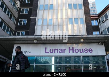 Lunar House in Croydon, used by the UK Home Office to process visa requests and immigration applications. Stock Photo
