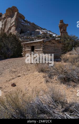 USA, Utah. Swasey's cabin, San Rafael Swell Recreation Area. Stock Photo