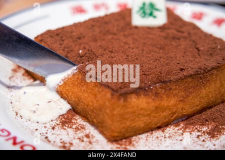 The classic dessert in Hong Kong tea restaurants, Lew Nai Hua Stock Photo