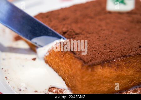 The classic dessert in Hong Kong tea restaurants, Lew Nai Hua Stock Photo