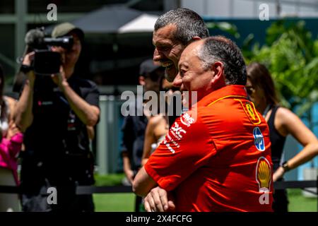 Miami, United States, 03rd May 2024, Guenther Steiner, Former The Team Principle of the Haas F1 team attending the build up, round 06 of the 2024 Formula 1 championship. Credit: Michael Potts/Alamy Live News Stock Photo