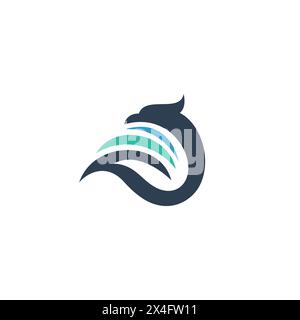 Eagle Abstract Logo, Suitable for your company logo design. eagle icon vector Stock Vector