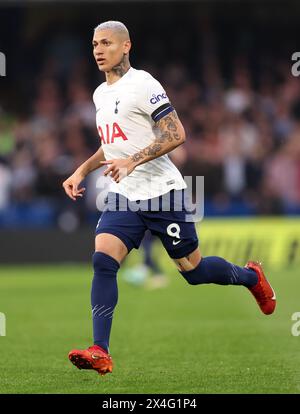 London, UK. 2nd May, 2024. Richarlison of Tottenham during the Premier League match at Stamford Bridge, London. Picture credit should read: David Klein/Sportimage Credit: Sportimage Ltd/Alamy Live News Stock Photo