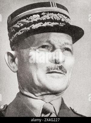 Maxime Weygand, 1867 –1965.  French military commander in World War I and World War II, and a high ranking member of the Vichy regime.  From The War in Pictures, First Year. Stock Photo
