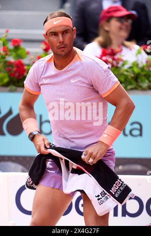 Rafael Nadal Of Spain During The Mutua Madrid Open 2022 Tennis ...