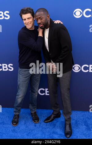 Hollywood, USA. 02nd May, 2024. Max Greenfield and Sheaun McKinney attend the arrivals of the CBS Fall Schedule Celebration at Paramount Studios in Hollywood, CA on May 2, 2024. (Photo by Corine Solberg/Sipa USA) Credit: Sipa USA/Alamy Live News Stock Photo