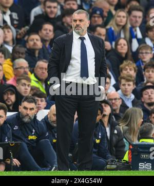02 May 2024 - Chelsea v Tottenham Hotspur - Premier League - Stamford Bridge. Tottenham Manager Ange Postecoglou. Picture : Mark Pain / Alamy Live News Stock Photo