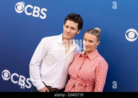 Hollywood, USA. 02nd May, 2024. Montana Jordan and Emily Osment attend the arrivals of the CBS Fall Schedule Celebration at Paramount Studios in Hollywood, CA on May 2, 2024. (Photo by Corine Solberg/Sipa USA) Credit: Sipa USA/Alamy Live News Stock Photo