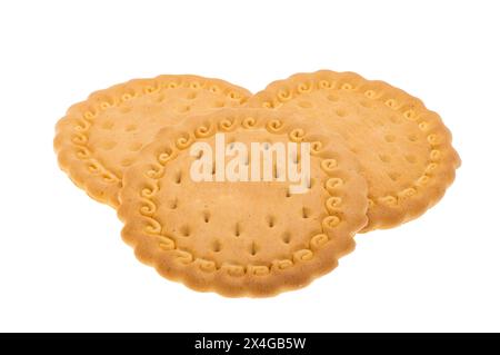 Maria cookies isolated on white background Stock Photo