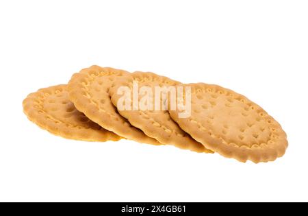 Maria cookies isolated on white background Stock Photo