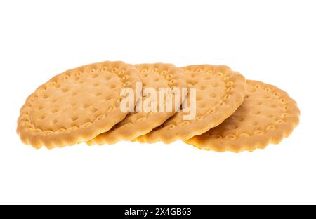 Maria cookies isolated on white background Stock Photo