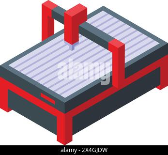 Steel structure product icon isometric vector. Factory metal. Container system Stock Vector