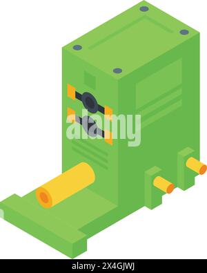 Steel plant equipment icon isometric vector. Factory work. Sale factory Stock Vector