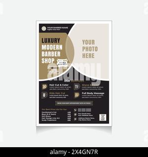 barber shop flyer Stock Vector
