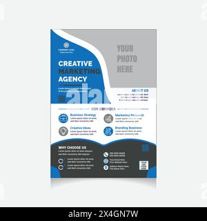 corporate flyer template Stock Vector