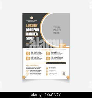 barber shop flyer Stock Vector