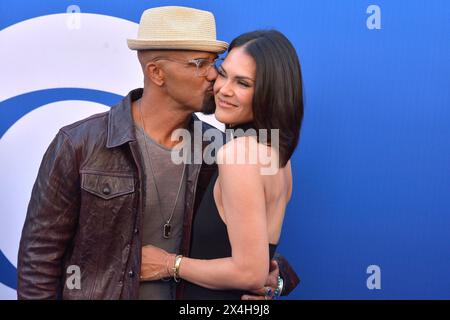 Jesiree Dizon und Shemar Moore bei der CBS Fall Schedule Celebration in