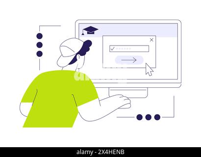 Class access code abstract concept vector illustration Stock Vector ...