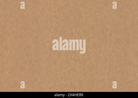 Light brown color smooth recycled cardboard kraft paper, seamless tileable texture, image width 20cm Stock Photo