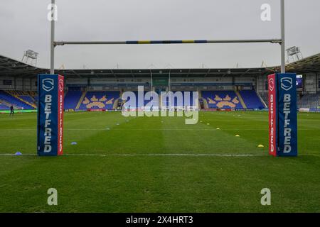 Warrington, UK. 31st Aug, 2023. A general view of the Halliwell Jones Stadium before the Betfred Super League Round 10 match Warrington Wolves vs Hull FC at Halliwell Jones Stadium, Warrington, United Kingdom, 3rd May 2024 (Photo by Steve Flynn/News Images) in Warrington, United Kingdom on 8/31/2023. (Photo by Steve Flynn/News Images/Sipa USA) Credit: Sipa USA/Alamy Live News Stock Photo