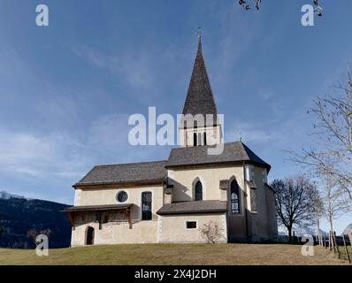 St Primus Church, Bischofshofen, UNESCO Ore of the Alps Geopark Stock Photo