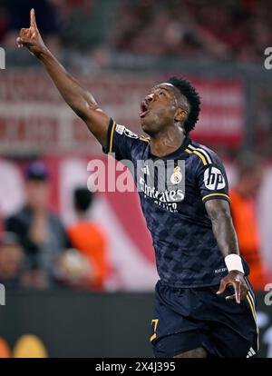 Goal celebration, cheering, Vinicius Junior Real Madrid (07) gesture