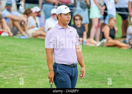 McKinney, TX, USA. 03rd May, 2024. Tom Kim on the 6th hole during the second round of THE CJ CUP Byron Nelson golf tournament at TPC Craig Ranch in McKinney, TX. Gray Siegel/CSM/Alamy Live News Stock Photo