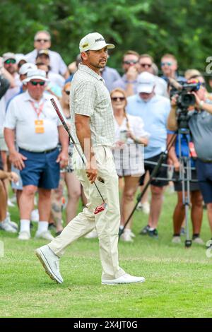 McKinney, TX, USA. 03rd May, 2024. Jason Day on the 6th hole during the second round of THE CJ CUP Byron Nelson golf tournament at TPC Craig Ranch in McKinney, TX. Gray Siegel/CSM/Alamy Live News Stock Photo
