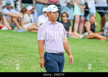 McKinney, TX, USA. 03rd May, 2024. Tom Kim on the 6th hole during the second round of THE CJ CUP Byron Nelson golf tournament at TPC Craig Ranch in McKinney, TX. Gray Siegel/CSM/Alamy Live News Stock Photo