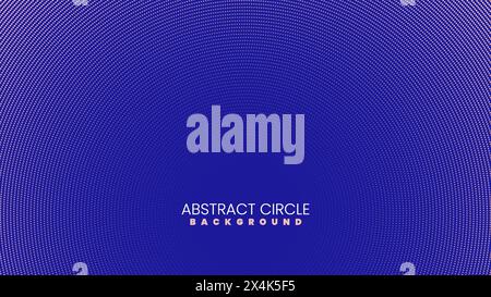 Circular Background Design Made of Dots Stock Vector