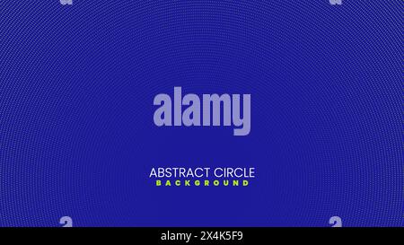 Circular Background Design Made of Dots Stock Vector